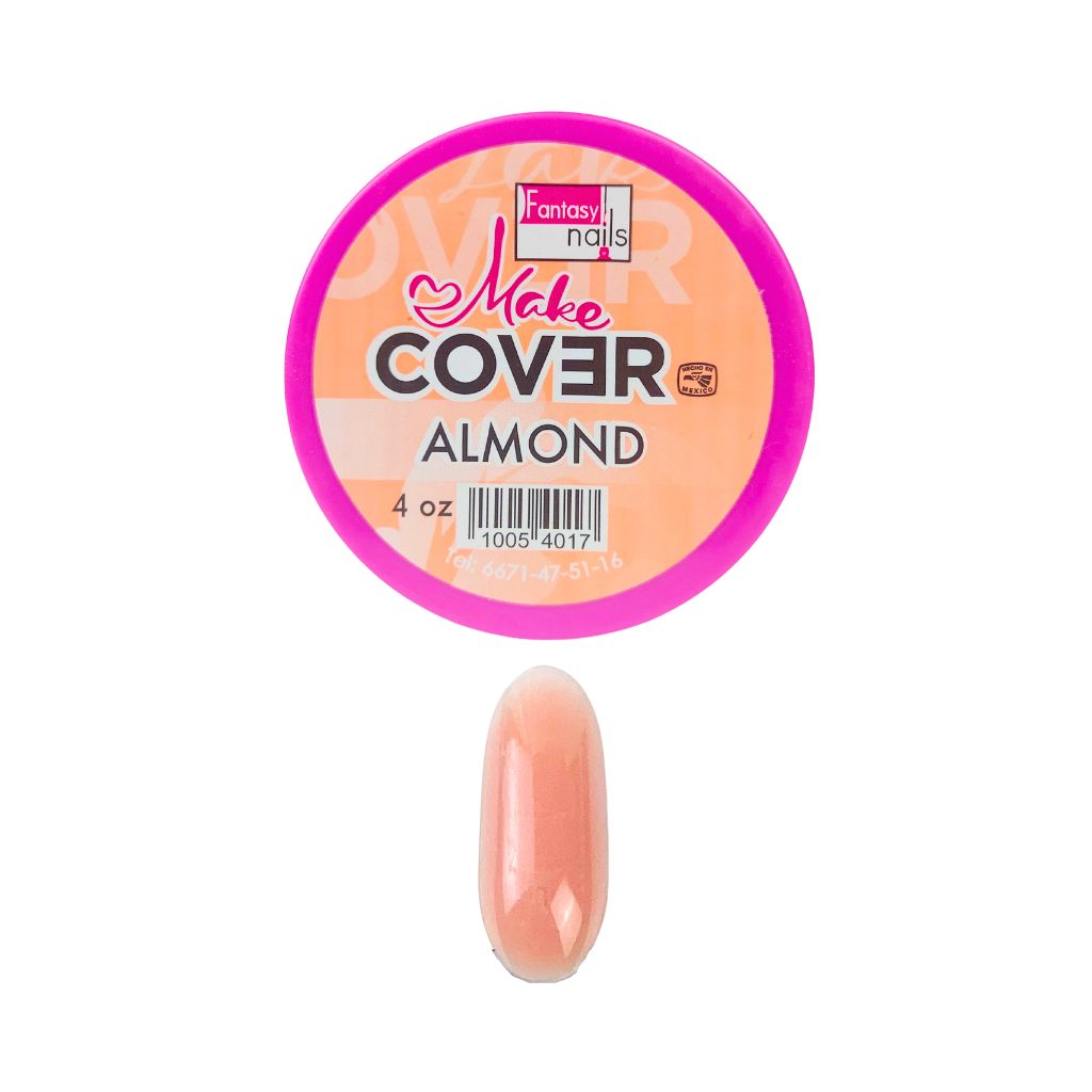 Acrílico Make Cover Almond 4 oz Fantasy Nails Alejandra Nail Shop