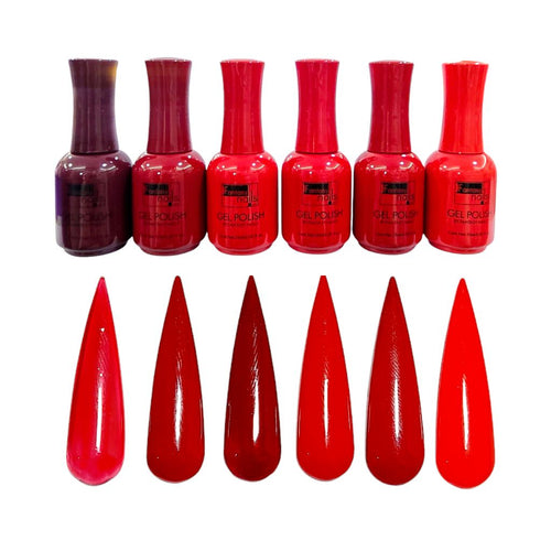 Gel Colección Red Wine 6 pzas Fantasy Nails