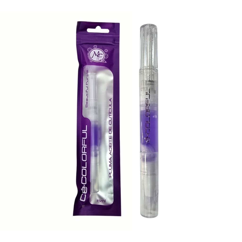 Aceite de Cuticula en Pluma Beautiful Purple Colorful