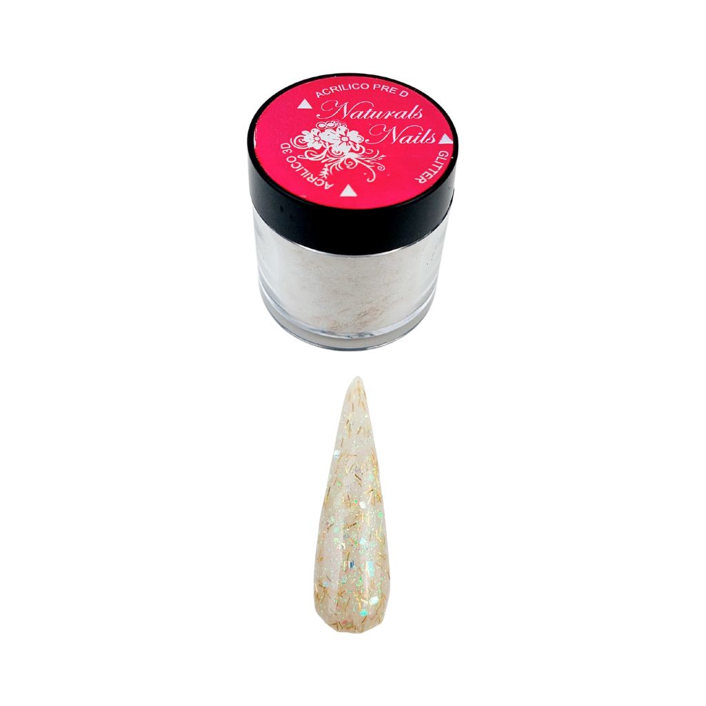 Acricolor con Glitter ET-02 1/4 oz Naturals Nails