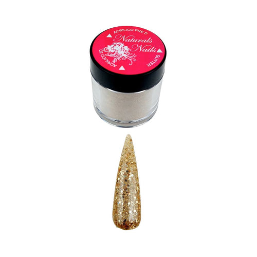 Acricolor con Glitter T-01 1/4 oz Naturals Nails