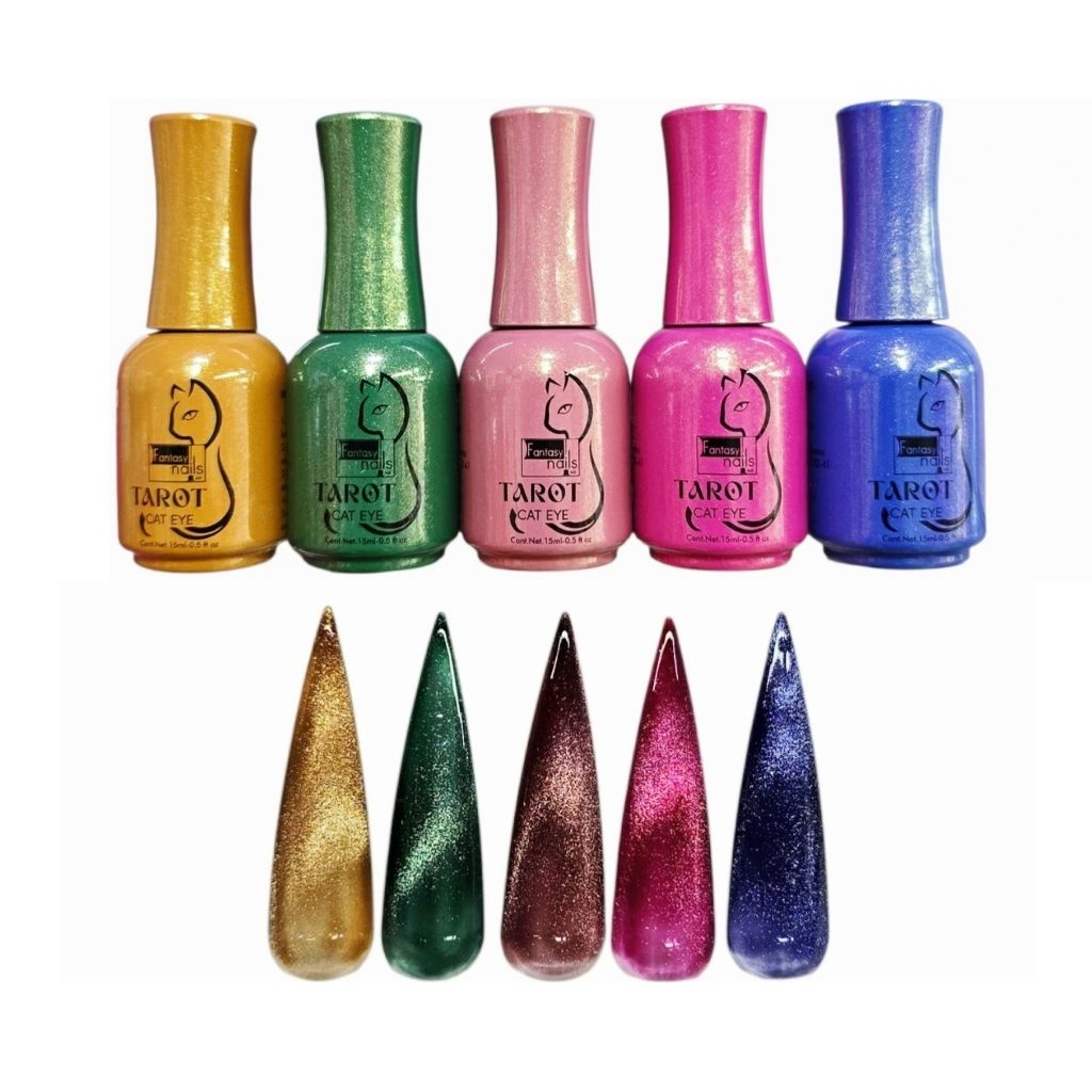 Gel Colección Cat Eye Tarot 5 pzas Fantasy Nails