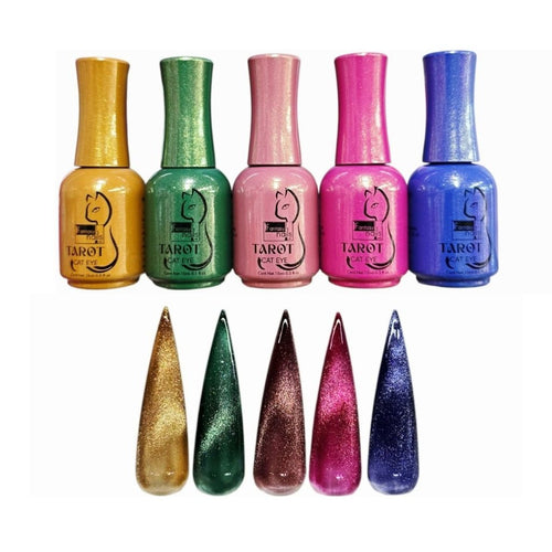 Gel Colección Cat Eye Tarot 5 pzas Fantasy Nails