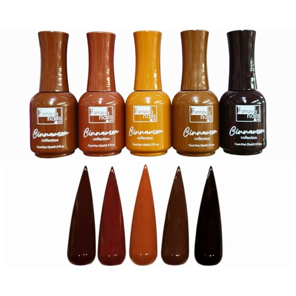 Gel Colección Cinnamon 5 pzas Fantasy Nails