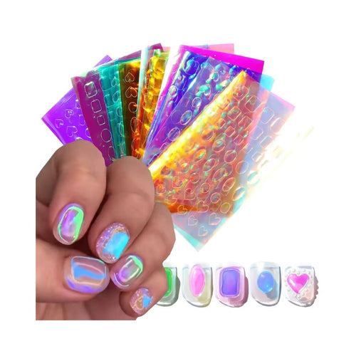 Sticker Vitral 6 pzas Fantasy Nails