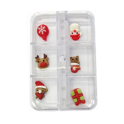 Dije Navideño Colores 6 pzas