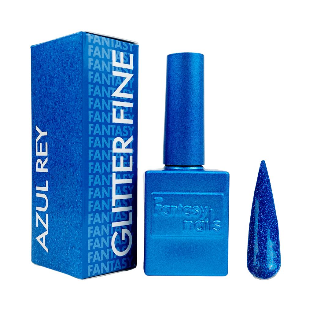 Gel Azul Rey Glitter Fine 13 ml Fantasy Nails