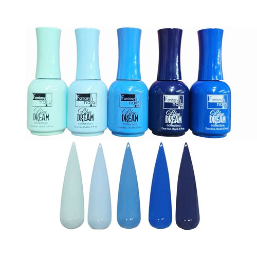 Gel Colección Blue Dreams 5 pzas Fantasy Nails