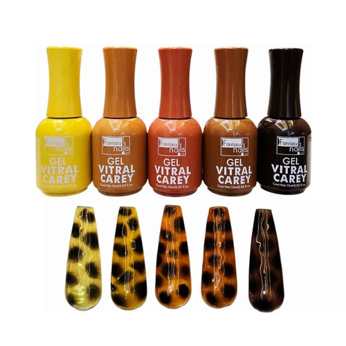 Gel Coleccion Carey 5 pzas Fantasy Nails