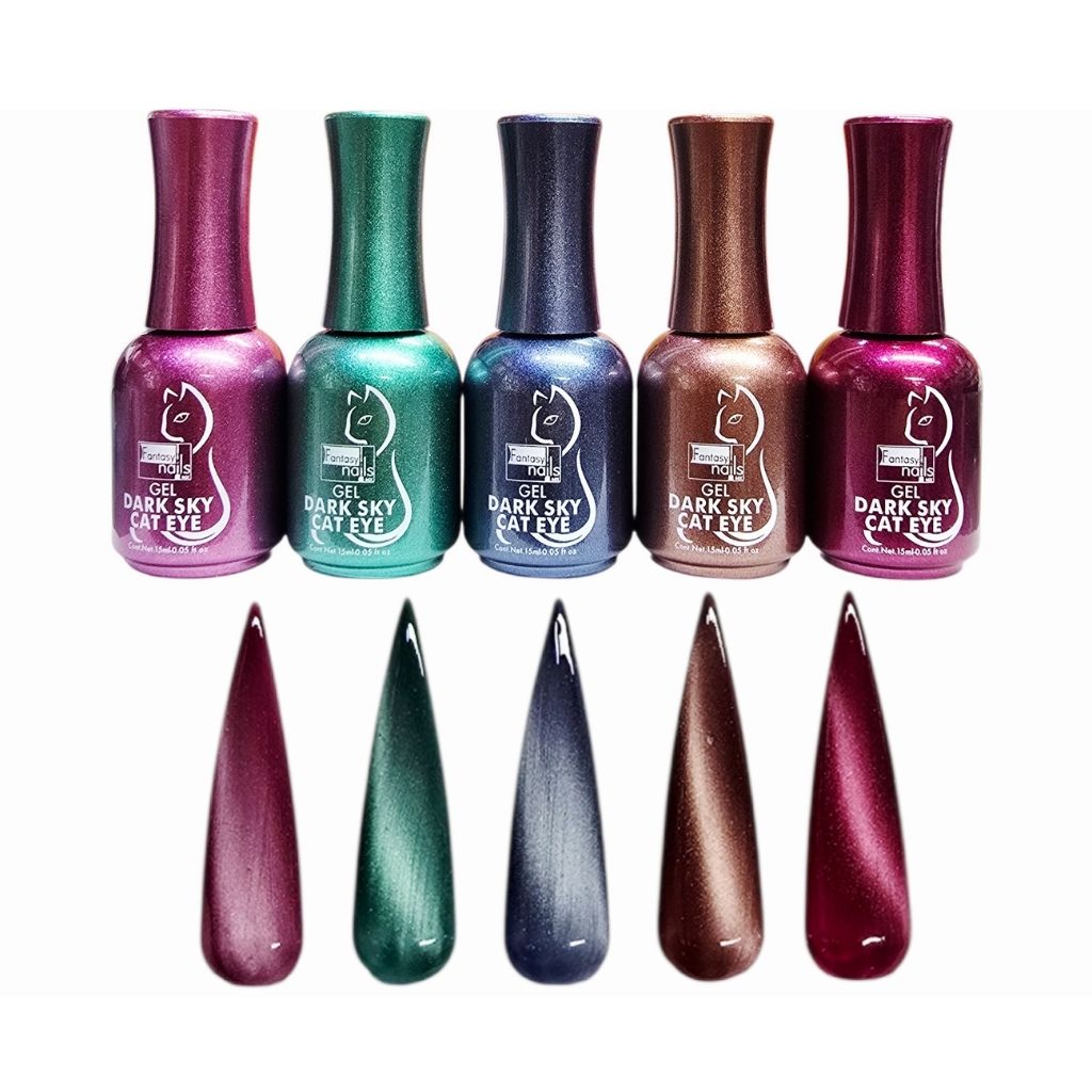 Gel Colección Cat Eye Dark Sky 5 pzas Fantasy Nails