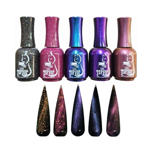 Gel Colección Cat Eye Medusa 5 pzas Fantasy Nails