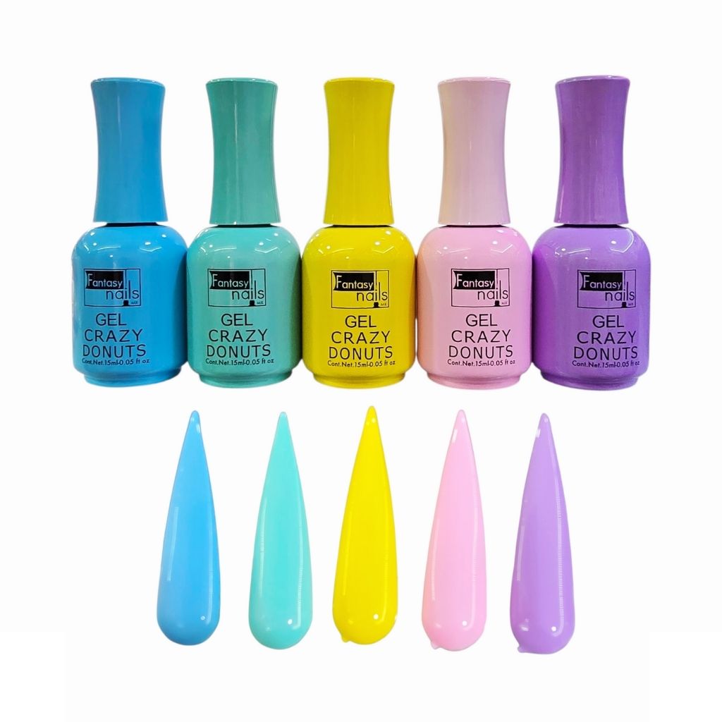 Gel Colección Crazy Donuts 5 pzas Fantasy Nails