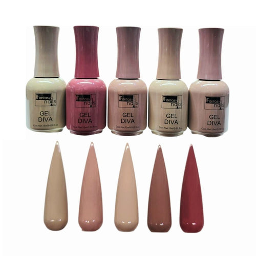 Gel Colección Diva 5 pzas Fantasy Nails
