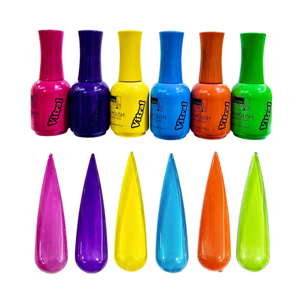 Gel Colección Gummy (Vitral) 6 pzas Fantasy Nails