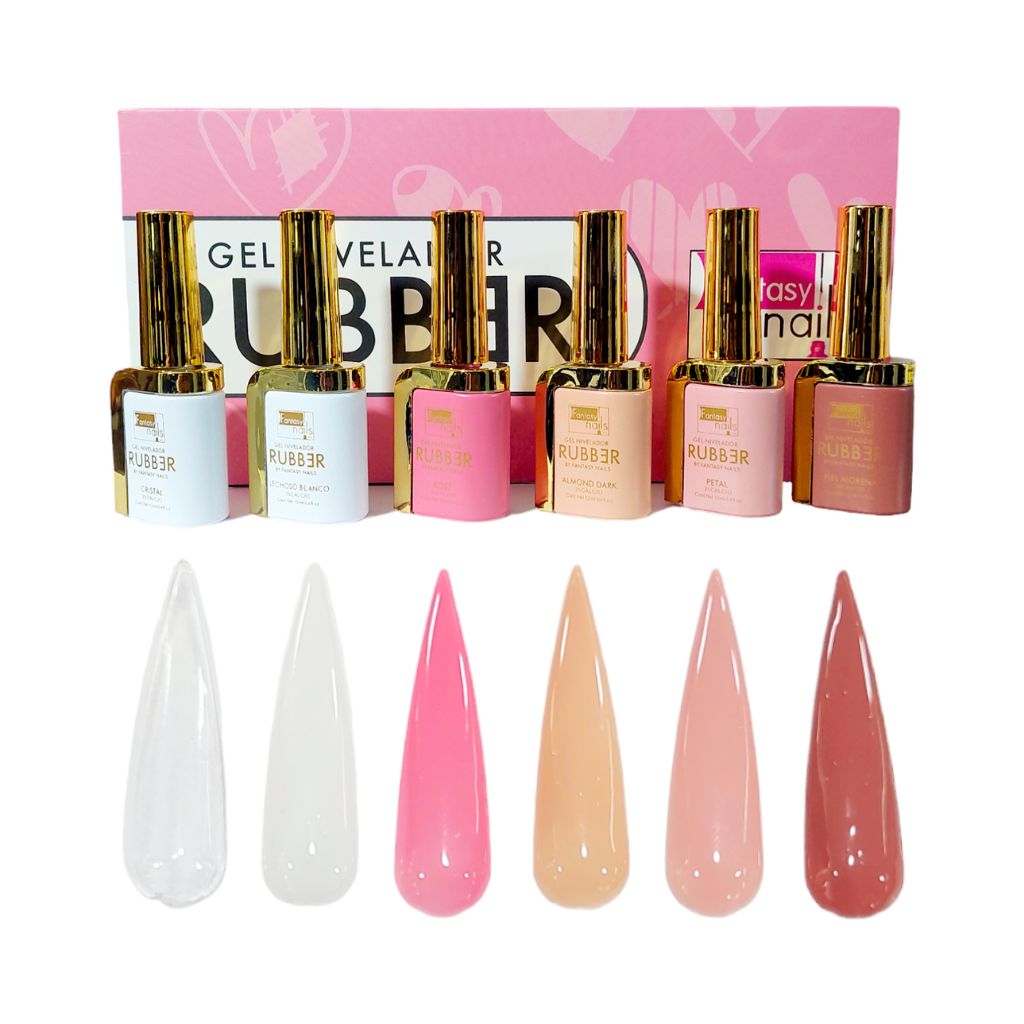 Gel Colección Rubber 6 pzas Fantasy Nails – Alejandra Nail Shop