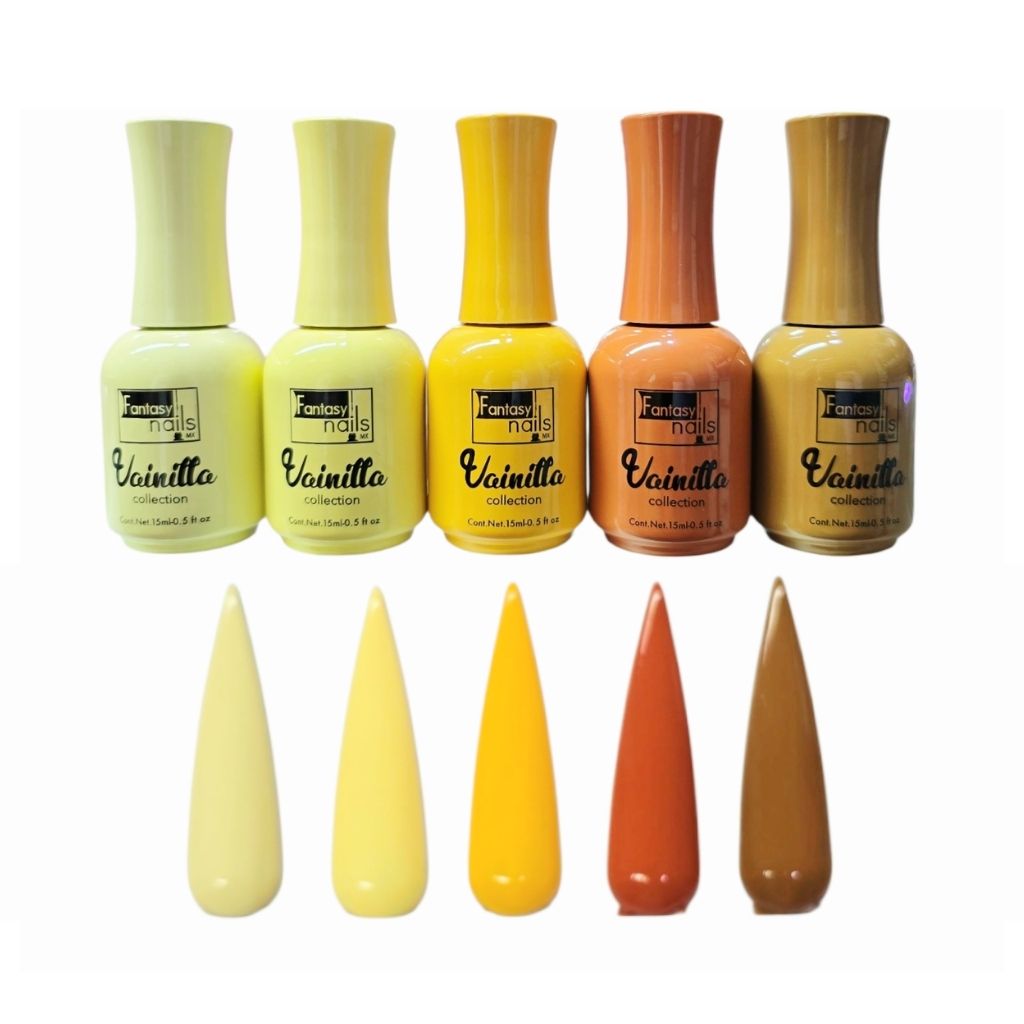 Gel Colección Vainilla 5 pzas Fantasy Nails