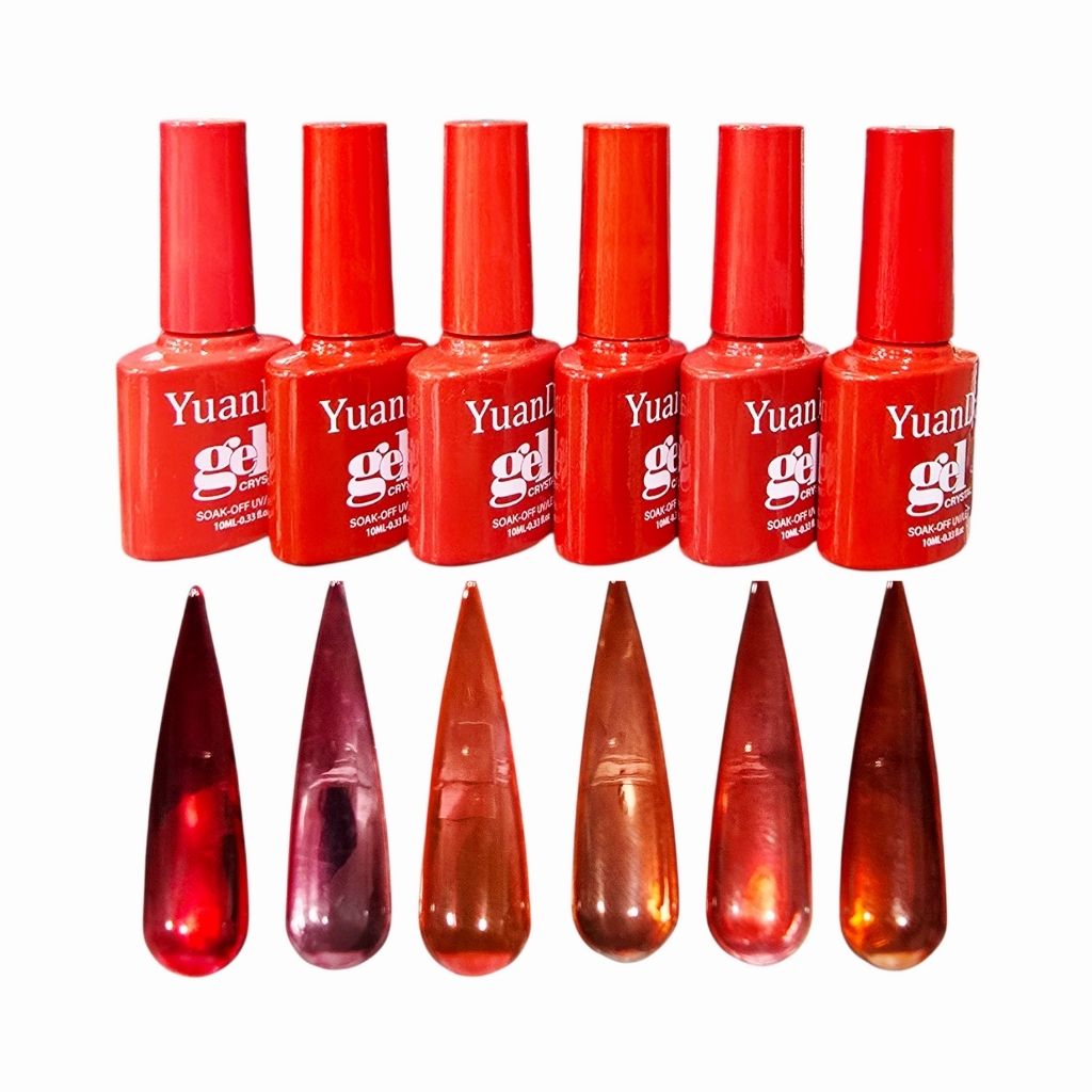 Gel Colección Vitral A 6 pzas YuanDa