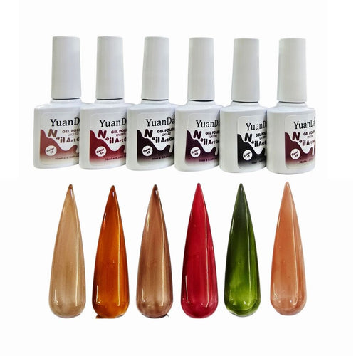 Gel Coleccion Vitral C 6 pzas Yuan Da