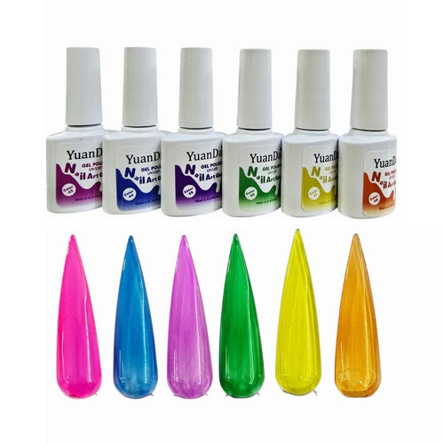 Gel Coleccion Vitral H 6 pzas Yuan Da