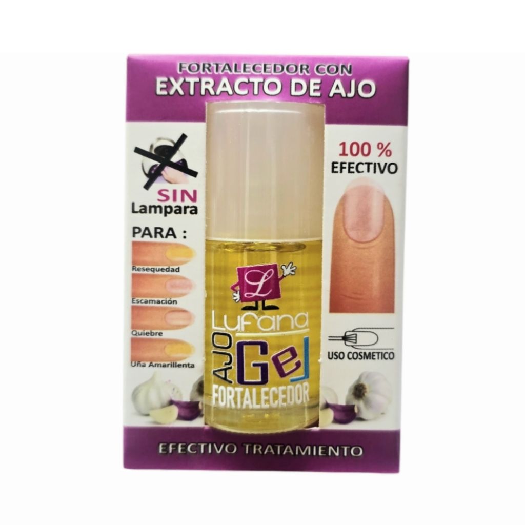 Gel Fortalecedor con Ajo sin Lampara 16 ml Lufana