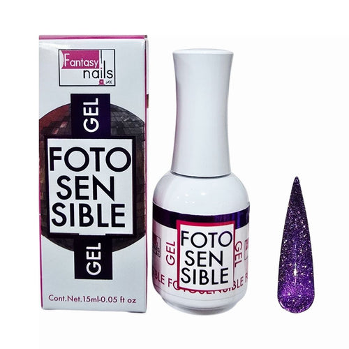 Gel Fotosensible #9 Morado 15 ml Fantasy Nails