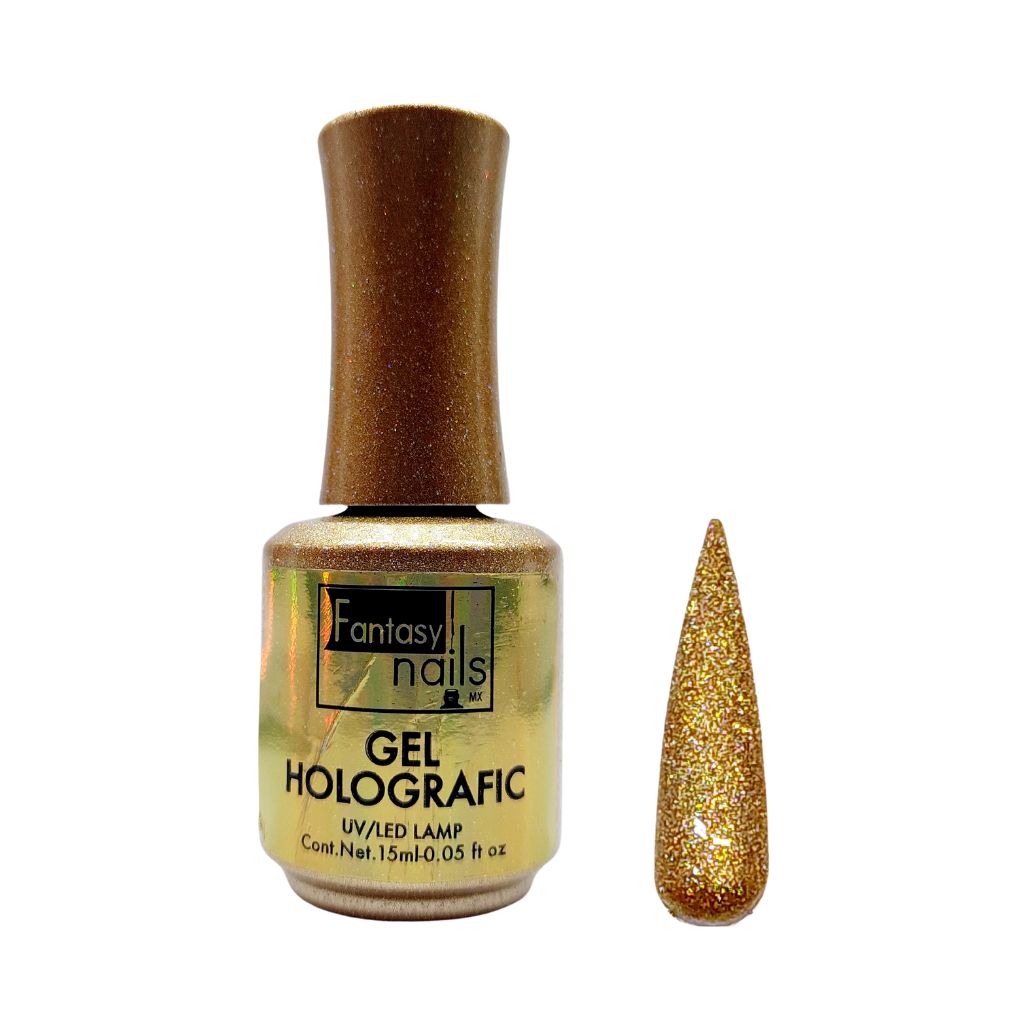 Gel Holografico Gold 15 ml Fantasy Nails