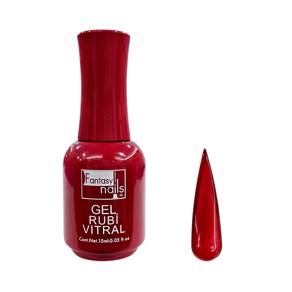 Gel #18 Rubí Vitral 15 ml Fantasy Nails