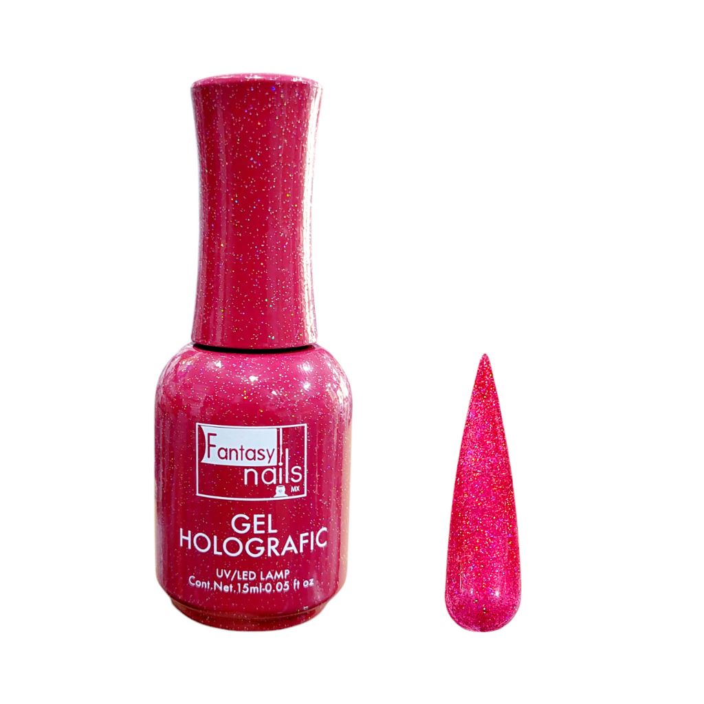 Gel #9 Holografic Fucsia 15 ml Fantasy Nails