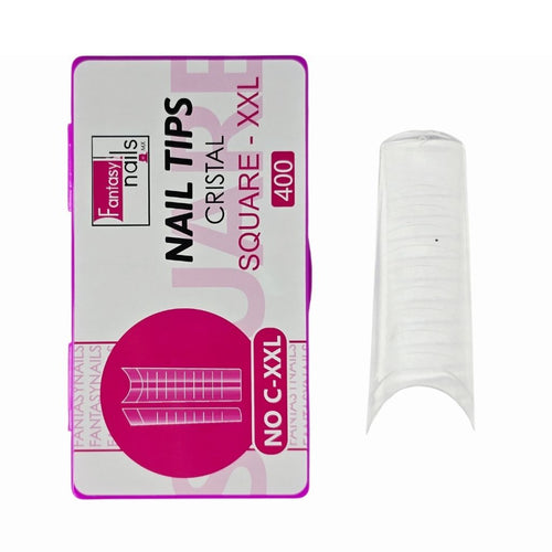 Tip Dual Form Square Cristal XXL 400 pzas Fantasy Nails