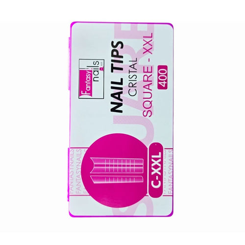 Tip Square C XXL Crystal 400 pzas Fantasy Nails