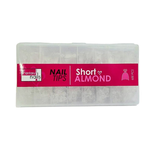 Tips Nail Short Almond 600 pzas Fantasy Nails
