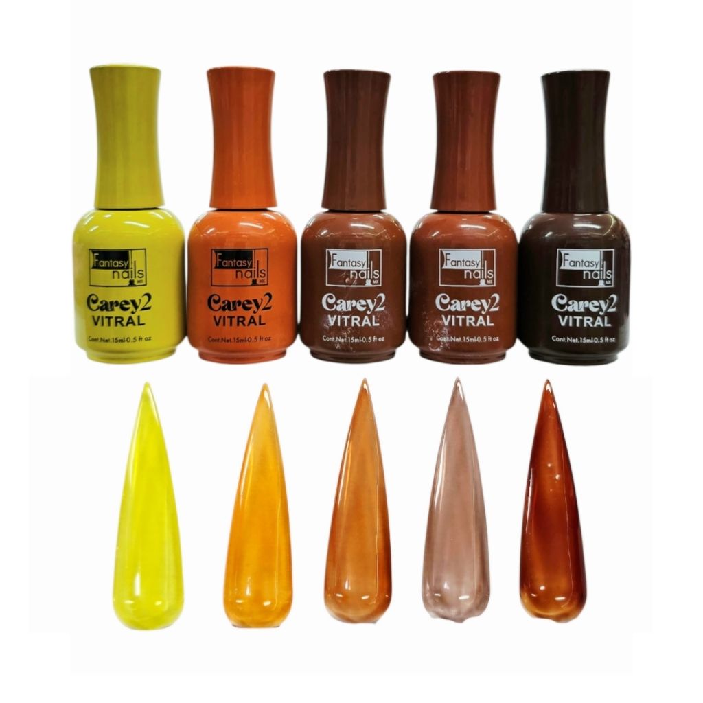 Gel Colección Carey Vitral 5 pzas Fantasy Nails