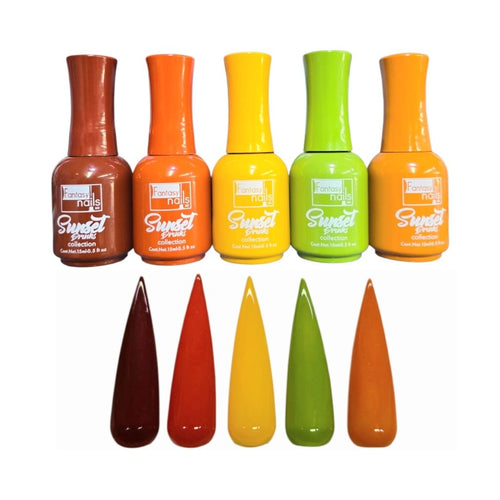 Gel Colección Sunset Drinks 5 pzas Fantasy Nails