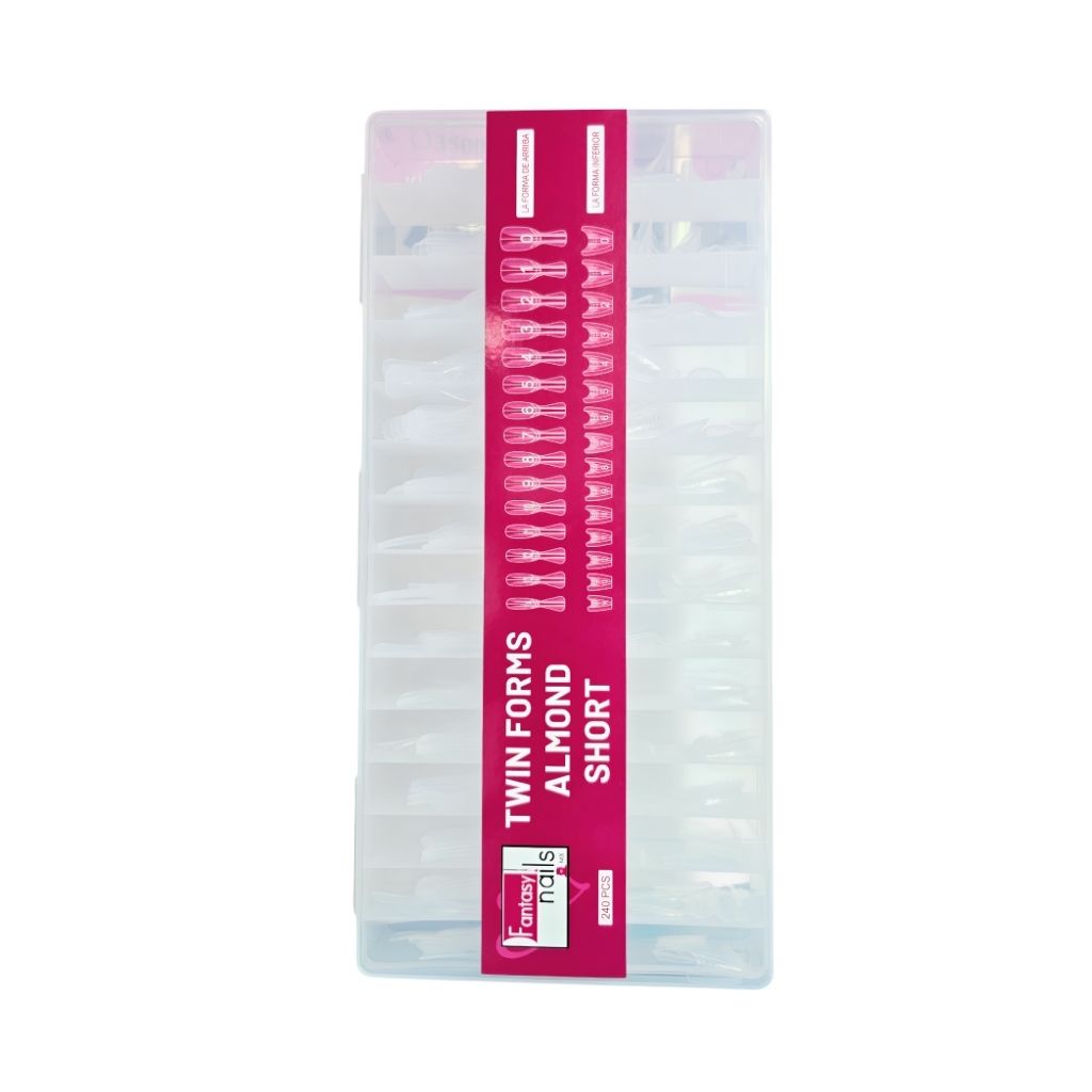 Tip Twin Short Almond 240 pzas Fantasy Nails