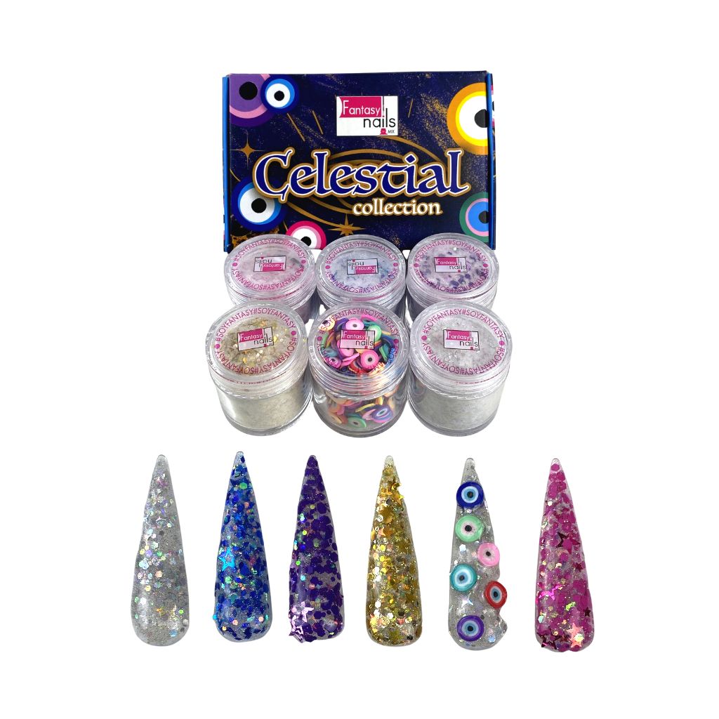 Acrílico Colección Celestial 6 pzas Fantasy Nails