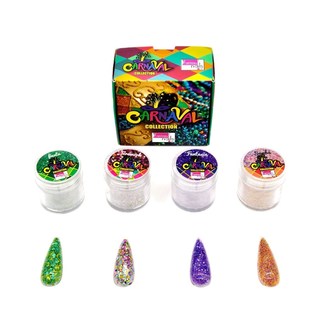 Acrílico Colección Carnaval 4 pzas Fantasy Nails