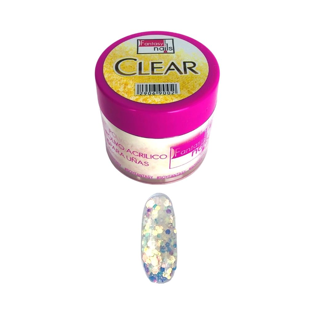 Acrílico Clear Gold 1 oz Fantasy Nails