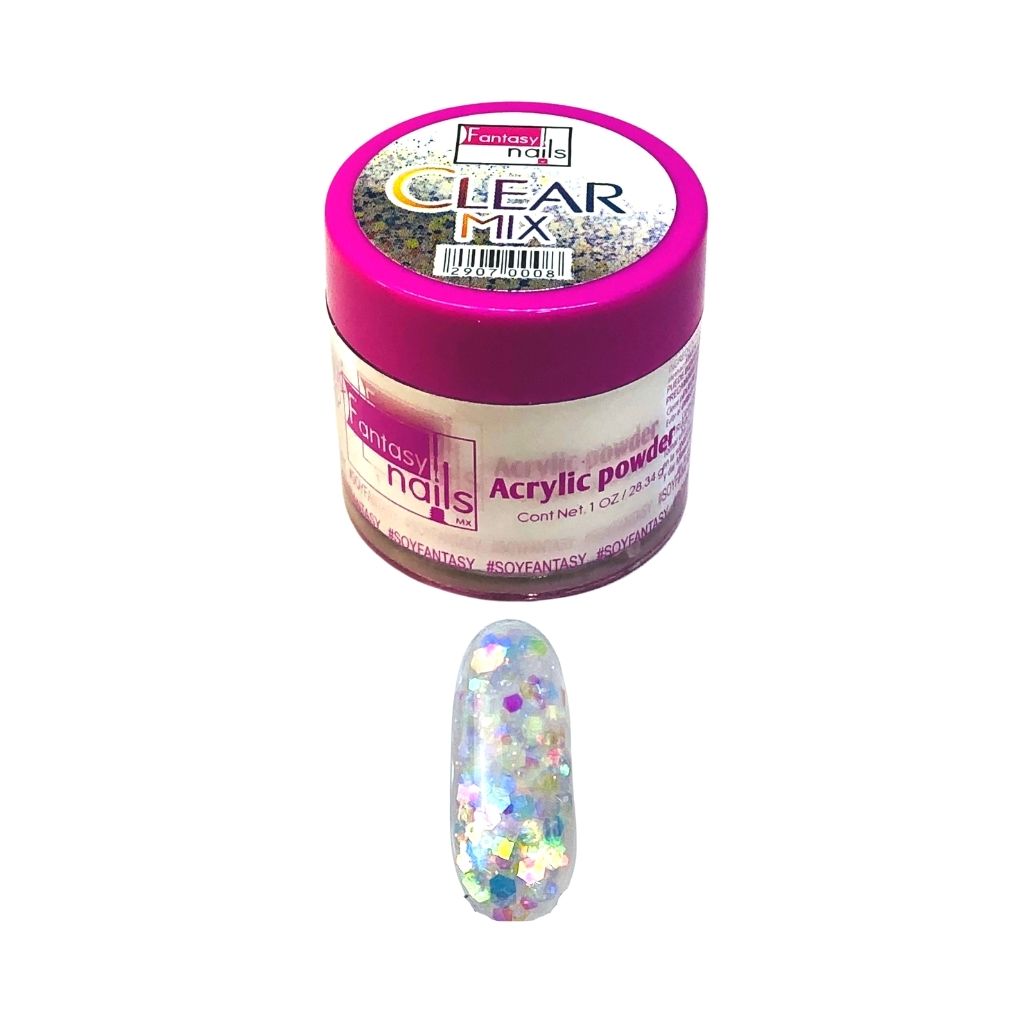 Acrilico Clear Mix 1 oz Fantasy Nails