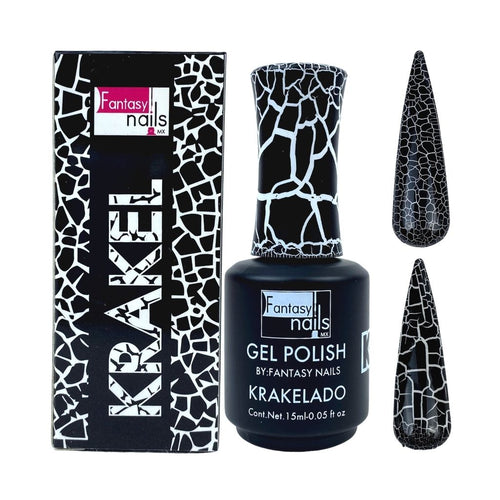 Gel Crackle Negro 15 ml Fantasy Nails