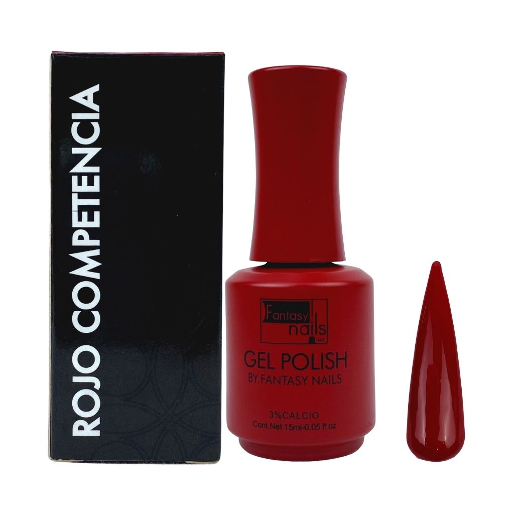 Gel Rojo Competencia 15 ml Fantasy Nails
