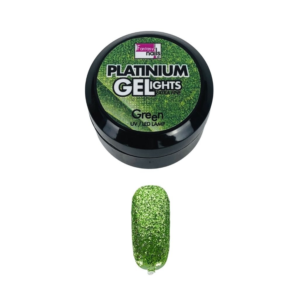Gel Platinum Green New Fantasy Nails
