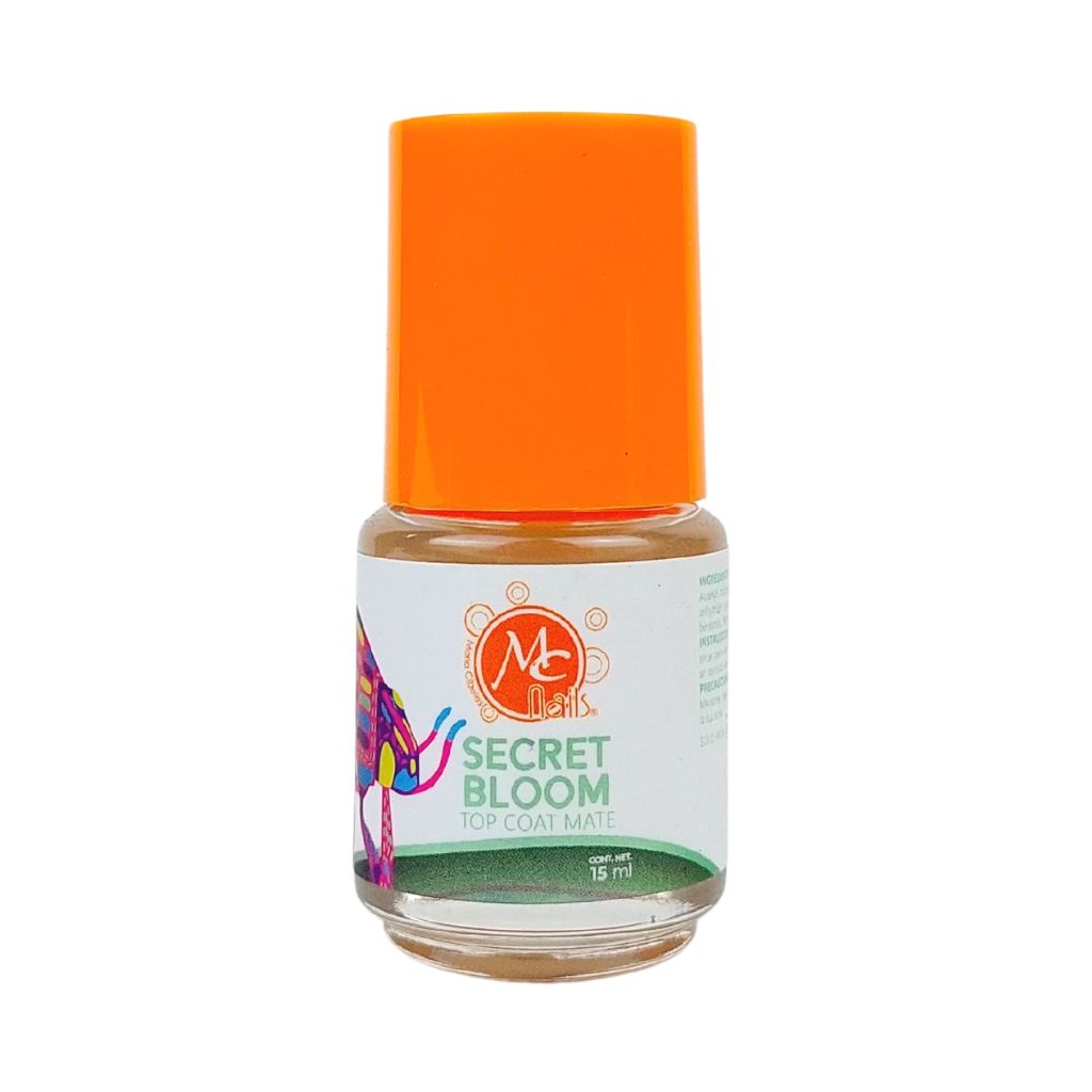 Top Coat Matte Secret Bloom 15 ml (Sin Lampara) MC Nails